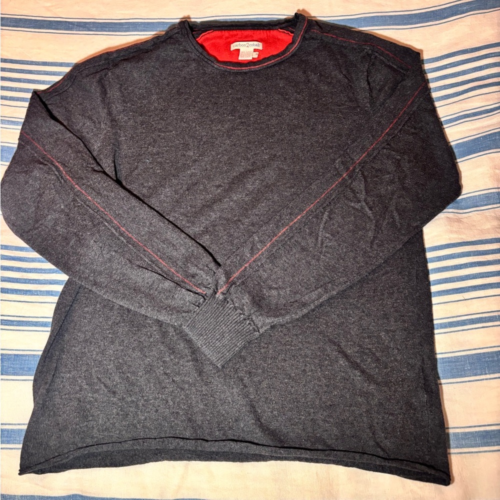 Dark gray men’s long sleeve shirt